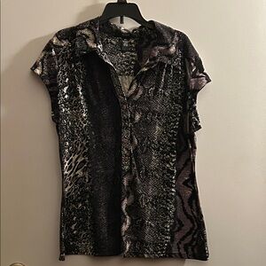 Alfani Short Sleeve Print Shirt